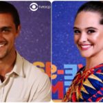 Téo (Felipe Simas) e Luna (Juliana Paiva) em Salve-se Quem Puder (Foto: Montagem/TV Foco)