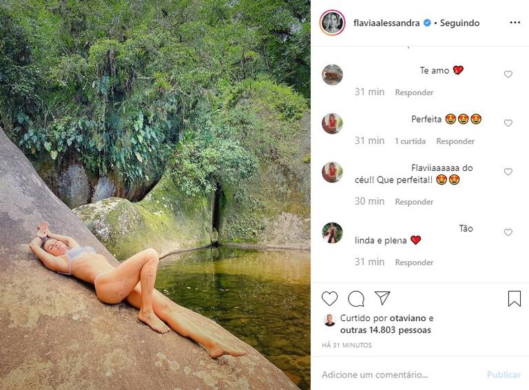 Flávia Alessandra mostra corpão aos 45 anos (Foto: Reprodução/Instagram)