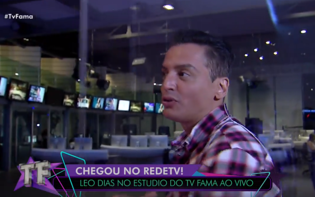 Leo Dias comemora chegada na RedeTV! e mostra os bastidores do canal (Foto: Reprodução)