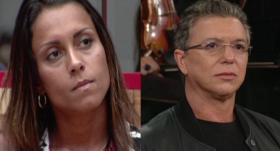 A ex-BBB Lia e o diretor Boninho (Foto: Reprodução/Montagem/TV Foco)