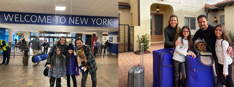 O cantos Luciano Camargo chega nos Estados Unidos junto com família para aproveitar as férias (Imagem: Instagram) 