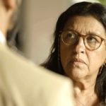 Lurdes (Regina Casé) espanta após ser desmascara em Amor de Mãe (Foto: Reprodução/Globo)