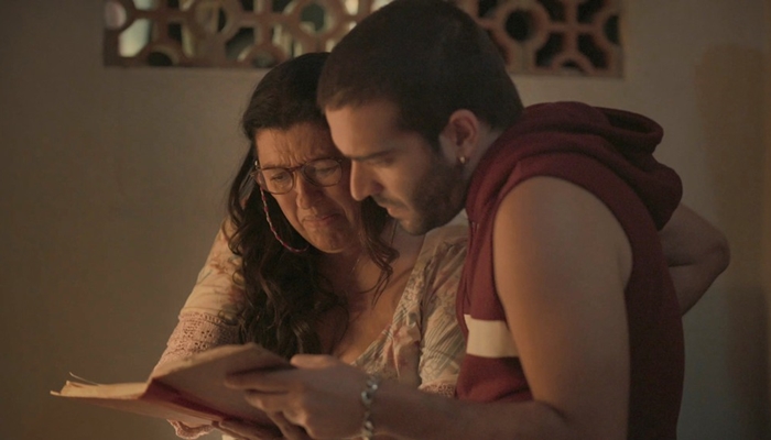 Lurdes vasculha a vida de Kátia com a ajuda de Sandro em Amor de Mãe (Foto: Reprodução/Globo)