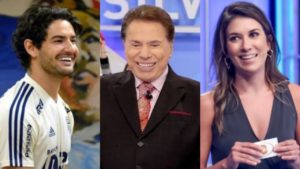 Alexandre Pato, Silvio Santos e Rebeca Abravanel (Foto: Reprodução/SBT/Montagem TV Foco)