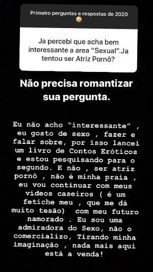 Geisy Arruda fala sobre fazer filmes eróticos. Foto: Reprodução