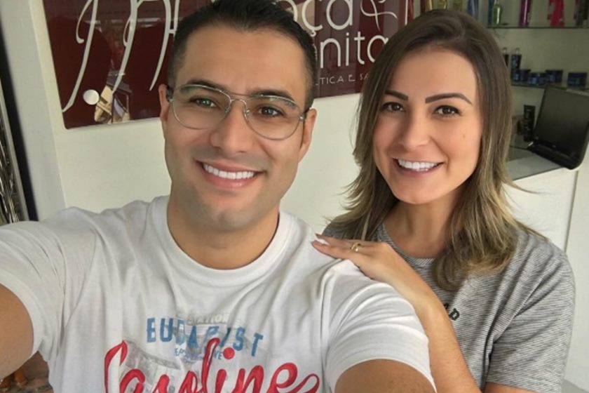 Andressa Urach com seu ex-marido, Tiago Costa (Foto: Reprodução/Instagram)