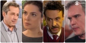 Lindomar, Luisa, Roger e Pendleton de As Aventuras de Poliana (Foto: Montagem/TV Foco)