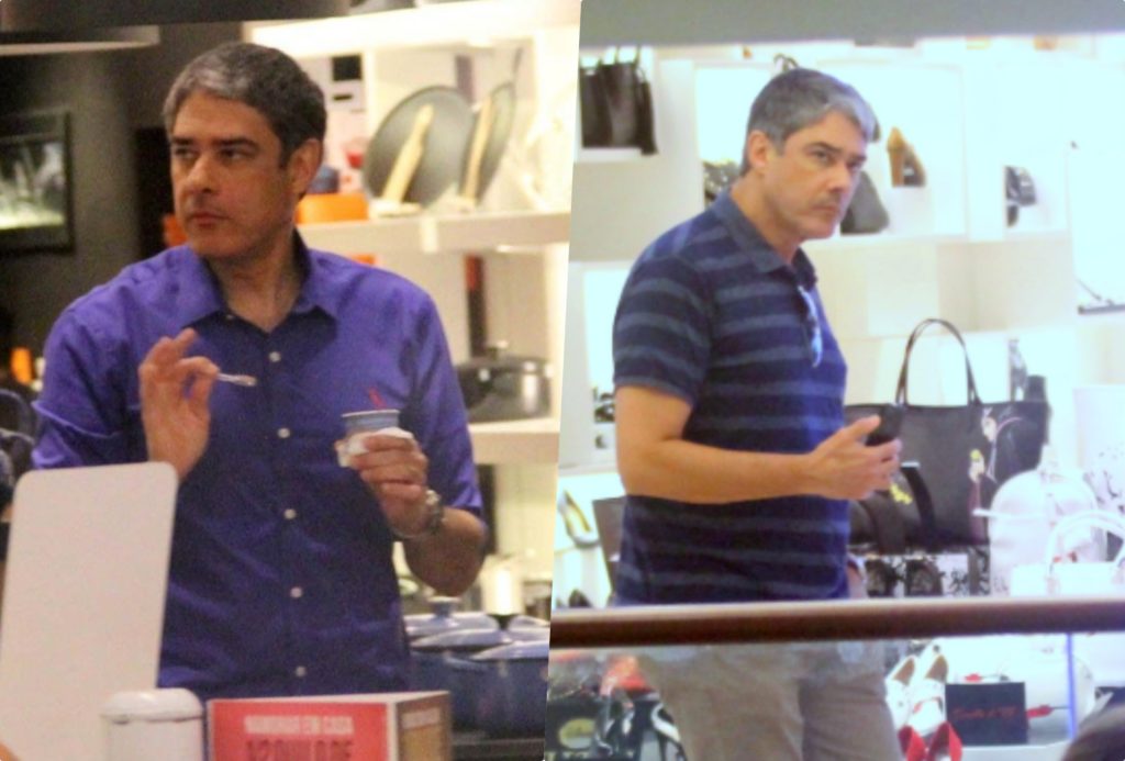 William Bonner foi flagrado em um shopping e teve uma atitude com uma senhora (Foto reprodução)