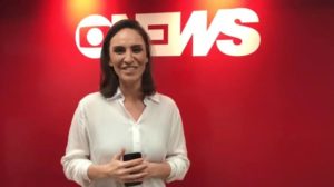 A repórter Cecília Flesch pediu para uma entrevistada calar a boca ao vivo (foto: reprodução/TV Globo)