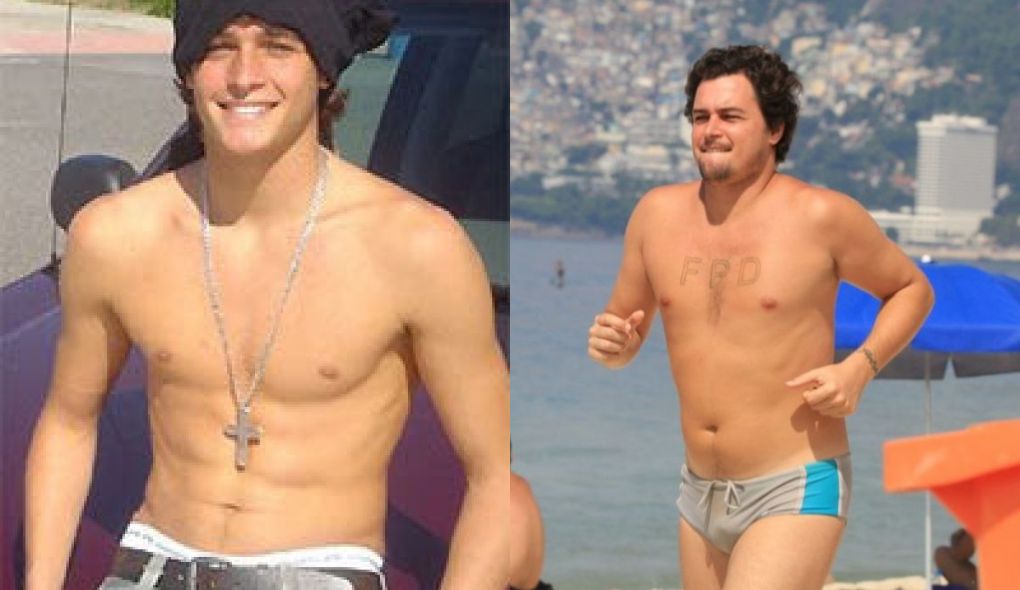 Antes e depois do Felipe Dylon (Foto: Montagem/TV Foco)