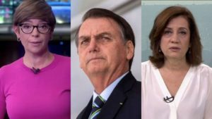 Renata Lo Prete e Míriam Leitão repudiaram ataque de Jair Bolsonaro contra repórter em telejornais (Foto: Montagem/TV Foco)