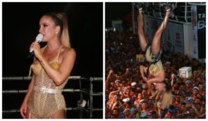 Claudia Leitte no seu trio de Carnaval (Foto: Dilson Silva)