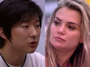 Marcela perde a paciência com Pyong Lee no reality show da Globo, BBB20 (Foto: Reprodução/ Montagem TV Foco)