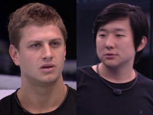 Lucas e Pyong são as opções de voto do líder (Foto: Reprodução/Montagem TV Foco)