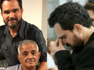 Luciano Camargo se emociona ao falar do pai (Foto: Reprodução)