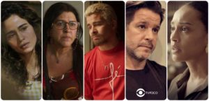 Ryan, Lurdes, Érica, Raul e Vitória são destaques deste capítulo de Amor de Mãe (Foto: Montagem/TV Foco)