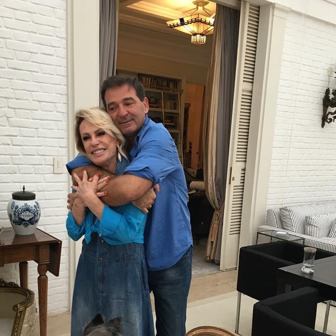 Ana Maria Braga e seu marido, Johnny Lucet (Foto: Reprodução/Instagram)