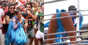 Anitta se empolga, joga bumbum pra galera e desce do trio - (Foto: AgNews)