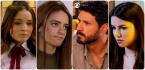 Mirela, Débora, Marcelo e Luísa são personagens de As Aventuras de Poliana (Foto: Montagem/TV Foco)