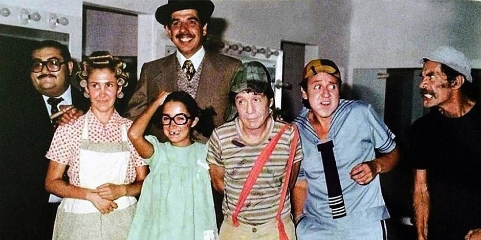 O elenco principal do seriado Chaves (Foto: reprodução)