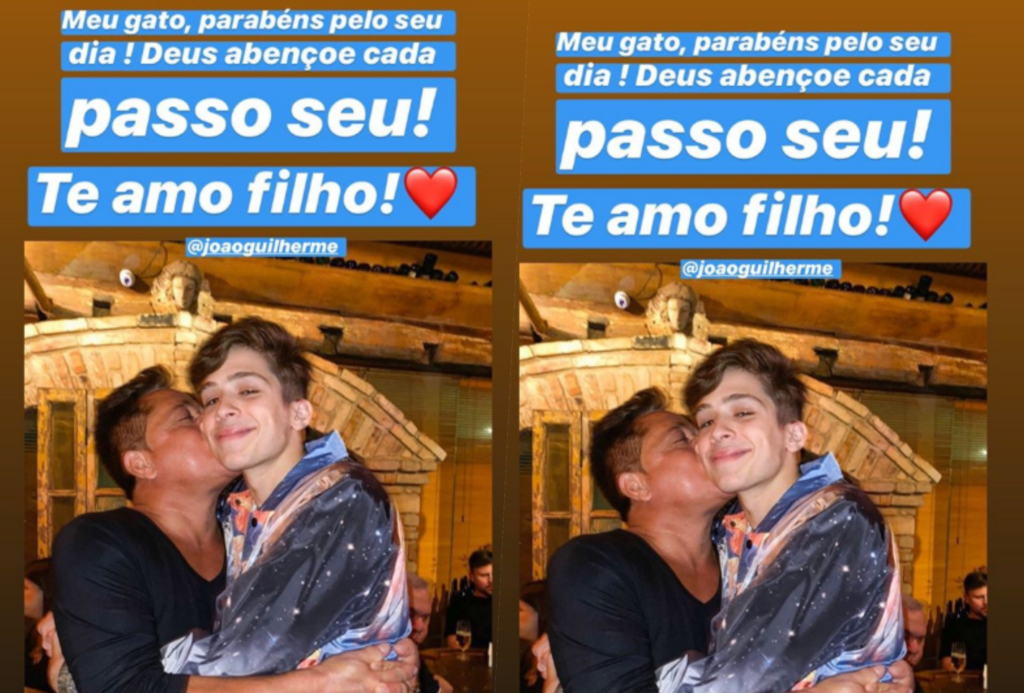 Leonardo postou declaração para o filho João Guilherme no aniversário do rapaz (Foto reprodução Instagram)