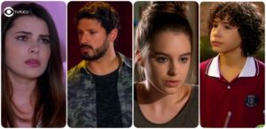 Luisa, Marcelo, Raquel e João são personagens de As Aventuras de Poliana (Foto: Montagem/TV Foco)