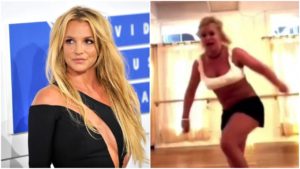 Britney Spears caiu e se machucou de forma grave (Foto: Reprodução)