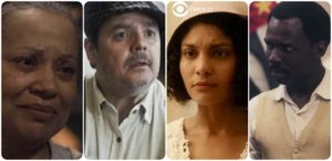 Durvalina, Shirley, Afonso e Tião personagens de Éramos Seis (Foto: Montagem/TV Foco)