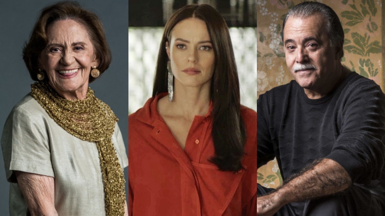 Laura Cardoso, Paolla Oliveira e Tony Ramos (Foto: Divulgação/TV Globo/Montagem TV Foco)