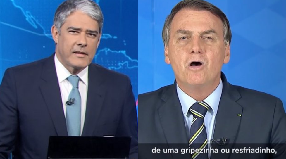 William Bonner critica Bolsonaro e público vai ao delírio ...