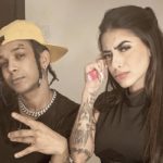 Luck Muzik, filho de Catra, posa ao lado da MC Mirella (foto: reprodução/Instagram)