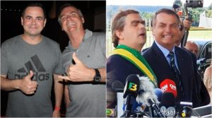 Carioca visitou o presidente Bolsonaro em gravação para a Record. (Foto: Montagem/Reprodução)