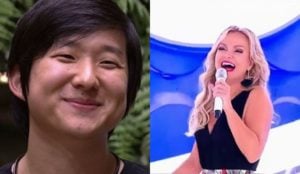 Pyong fez Eliana ver todo mundo nu durante hipnose (Foto: Montagem/TV Foco)