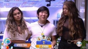 Pyong Lee escolheu Gizelly e Rafa Kalimann para chegar à final do BBB 20 (Foto: Reprodução / TV Globo)