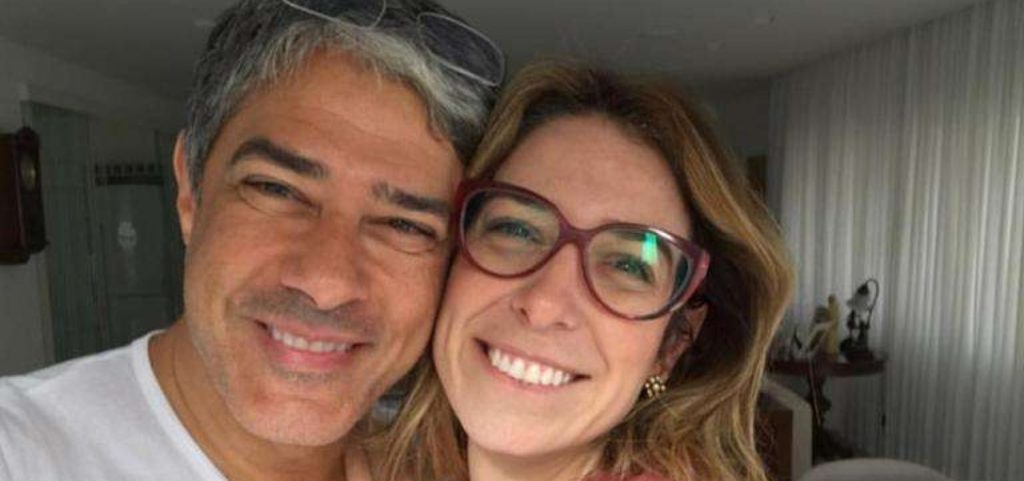 William Bonner e a esposa, a fisioterapeuta Natasha Dantas (Foto: Reprodução)