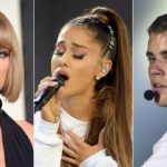 Famosos como Taylor Swift, Ariana Grande e Justin Bieber fazem campanha nas redes por quarentena devido ao coronavírus (Foto: Reprodução)