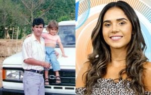 Gizelly perdeu seu pai com 6 anos após ele ser assassinado brutalmente (Foto: Montagem TV Foco)