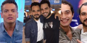 Ex de Luciano Camargo fez novo vídeo atacando Leo Dias, Nathan Camargo e o ex-marido (Foto montagem: TV Foco)