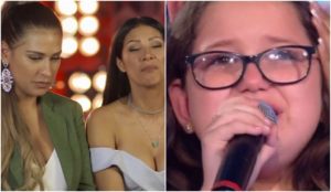 Criança chorou ao ser dispensada por Simone e Simaria no The Voice Kids - Foto: Montagem