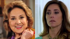 Fina Estampa, Íris volta e ameaça segredo de Tereza Cristina (Montagem: TV Foco)