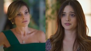 Helena (Flávia Alessandra) e Luna (Juliana Paiva) em Salve-se Quem Puder (Foto: Reprodução/Globo)