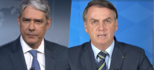 Jair Bolsonaro atacou William Bonner em seu pronunciamento (Foto montagem: TV Foco)