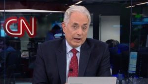 William Waack no comando do Jornal da CNN, principal atração do canal, que viu audiência desabar (Foto: Reprodução/CNN Brasil)