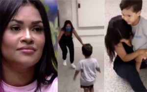 Flayslane teve reencontro emocionante com o filho após deixar o BBB20 (Foto: Divulgação / TV Foco)