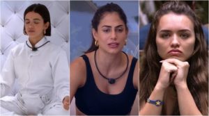 Manu, Mari e Rafa estão entre as participantes que evitam confrontos no BBB20. (Foto: Montagem/Reprodução)