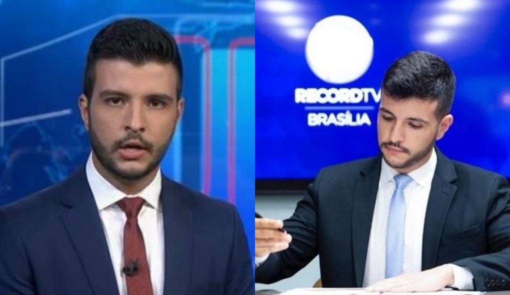 jornal nacional Contratação de Matheus Ribeiro não foi aceita pelos jornalistas da Record (Foto: Montagem/TV Foco)