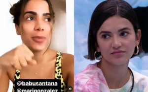 BBB20: Anitta prometeu faze uma live em seu Instagram caso Manu Gavassi seja eliminada (Foto: reprodução/Globoplay/Instagram)