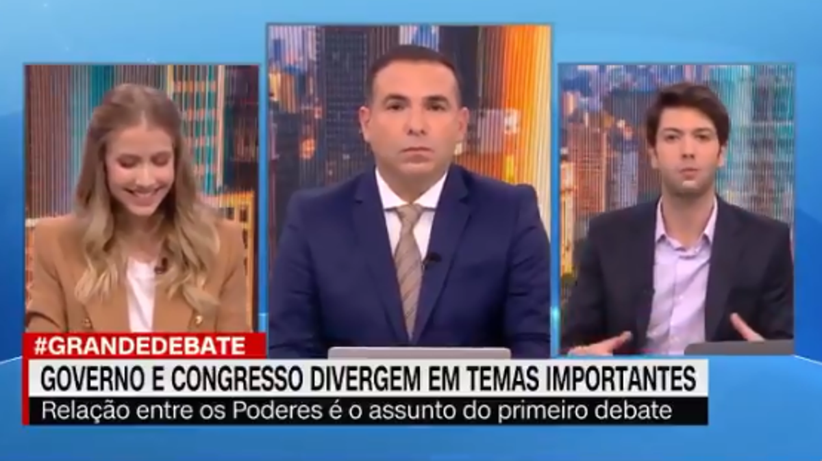 Gabriela Prioli e Caio Coppolla debateram na CNN Brasil - Foto: Reproduçao