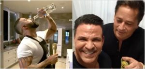 Eduardo Costa, Leonardo e Gusttavo Lima são consumidores de bebida alcoólica (Reprodução)