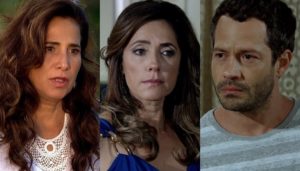 Zambeze (Totia Meireles), Tereza Cristina (Christiane Torloni) e Quinzé (Malvino Salvador) em Fina Estampa (Foto: Reprodução/Globo)